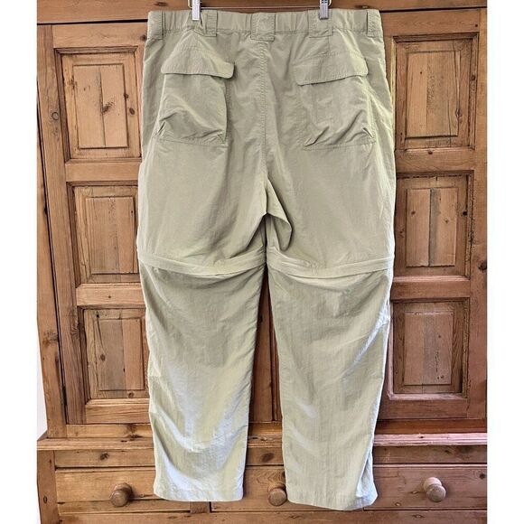 Duluth Trading Company XL x 32 Pants Convertable Shorts Khaki Straight Leg - Picture 9 of 16